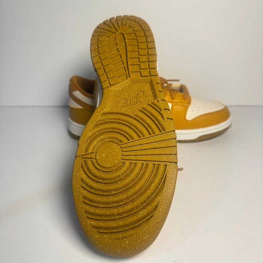 Nike Dunk Low Next Nature Gold Mustard Wm 7.5 yellow white nwb DN1431-001 - Picture 9 of 10